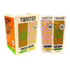 TWISTED HEMP TWIN PACK WRAPS  4  WRAPS